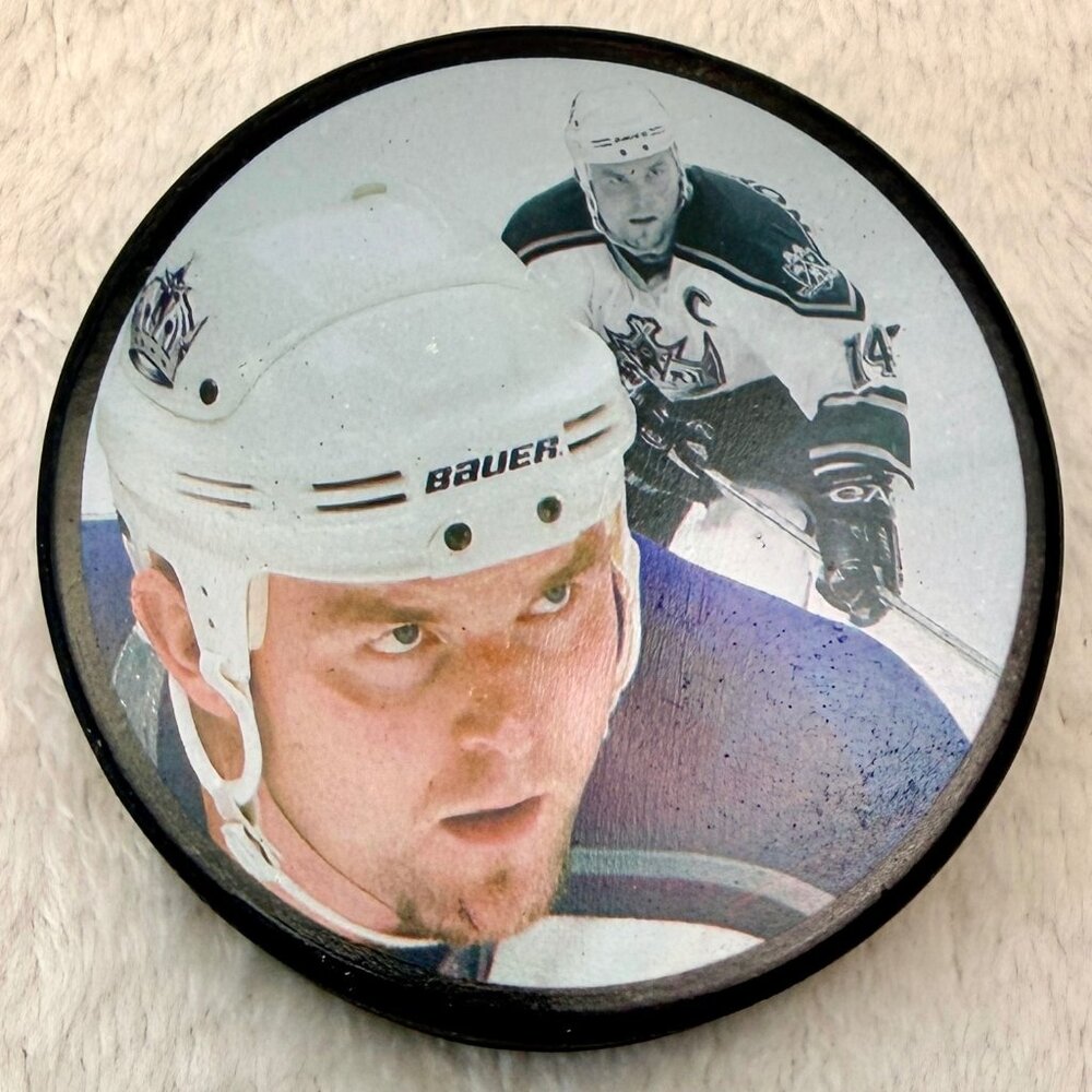 LA Kings We Are the Kings Souvenir Photo Hockey Puck Mattias Nordstrom #14